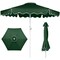 Best Choice Products 7.5ft Patio Market Umbrella with Wavy Trim, Fade-Resistant, Crank & Tilt, Wind Vent